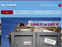Tablet Screenshot of mcconnellwastesystems.com